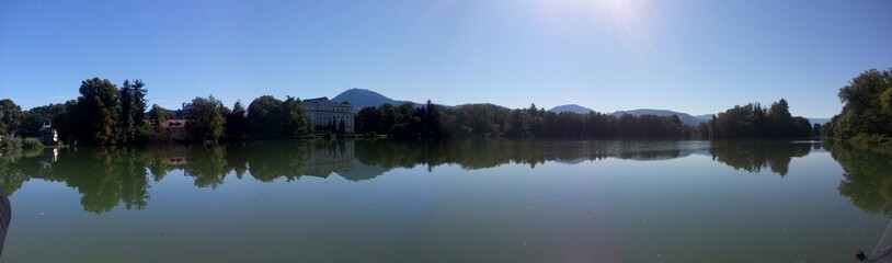 Habsburg empire Austria and Hungary - historical architecture, churches, museums, castle, old town and beautiful landscapes of mountains and lakes