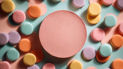 Obraz premium Pastel Candy Arrangement