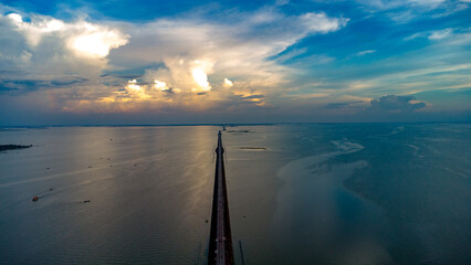 Mithamoin Beribadh is a dam built to control the water in the vast haor area of ​​Mithamoin,