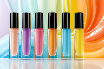 Obraz premium Colorful nail polish bottles