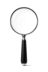 magnifying glass on white background