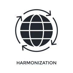 Harmonization Icon Glyph Style. Vector Illustration For Graphic Design