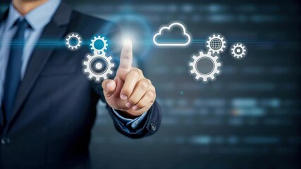 Cloud computing and iot security medicine and healthcare technology, data security, digital transformation, network automation and innovation - Powered by Adobe