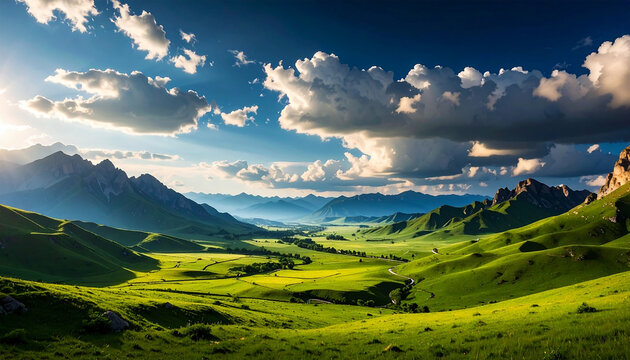 山の風景