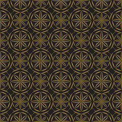 Luxury Seamless Geometric Floral Pattern Vector for Wallpaper