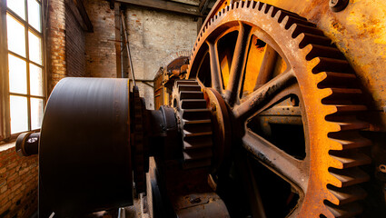 old rusty gear wheels
