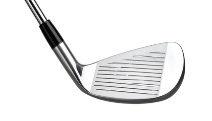 Golf iron clubhead, close-up