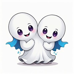 Obraz premium Clip Art 10 Cute Ghost Collection