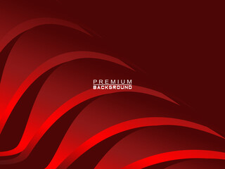 Abstract background of wavy lines in red color. Modern design for banner, card, web design, banner, certificate, etc.