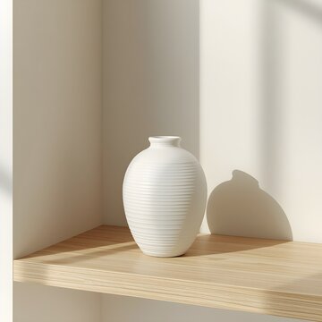 white ceramic vase