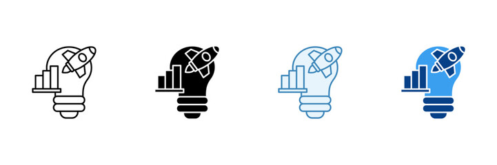 Innovation Capacity  Icon Set Multiple Style Collection