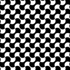 Abstract Black and White Geometric Pattern – Modern Optical Illusion Background Design