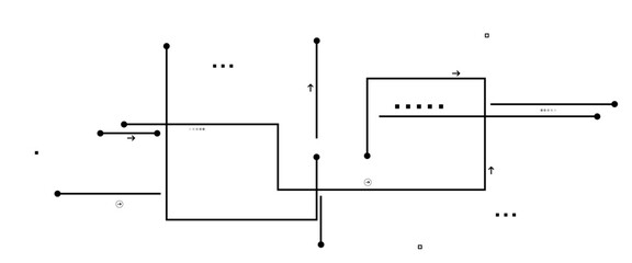 Vector Connected lines and dots.