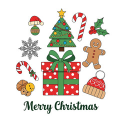 Merry Christmas Festive Holiday Season Decorations