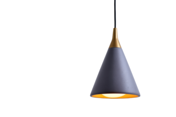 Stylish Grey and Gold Hanging Ceiling Light Fixture.