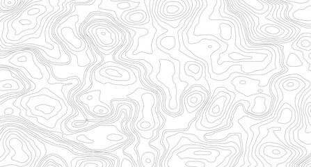 Geography landscape Topo contour map on white background, Geographic mountain relief diagram line wave carve pattern. 
