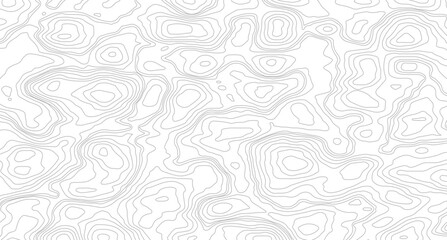 Geography landscape Topo contour map on white background, Topographic contour lines. Seamless pattern with lines Topographic map.