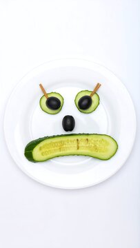 Naklejki Sad vegetable face