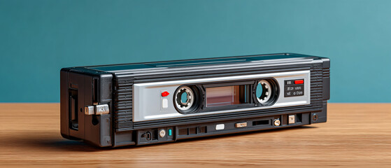 Fototapeta premium Retro VHS Camcorder Deck — Vintage Analog Video Recorder