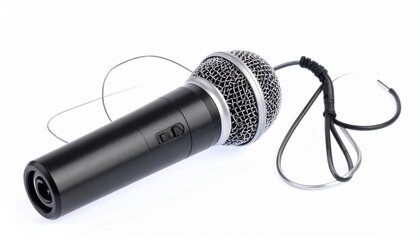 microphone on white background