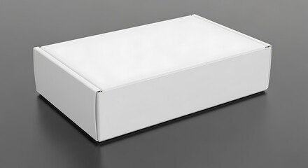 Naklejka premium Blank White Cardboard Box for Packaging.