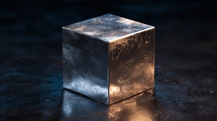 Close up of a matte black cube isolated on a clean white background showcasing geometric simplicity and minimalist design.