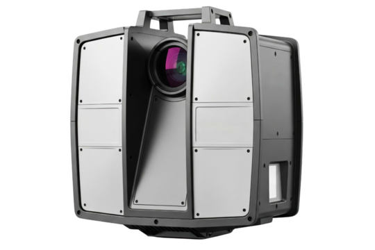 High-tech industrial 3d laser scanner for metrology isolated on a transparent background - Powered by Adobe