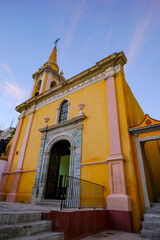 Fototapeta premium Guanajuato, Mexico - February 12, 2025: Temple of the Hospitals in Guanajuato, Mexico.