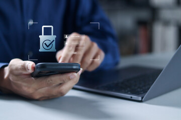 Access to financial information, User login, shared document, cyber security, sign in page, and data protection. Person accounting login on screen.