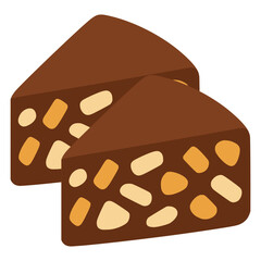 Kirju Koer Estonian dessert flat color vector illustration template design