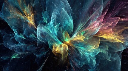 Abstract Colorful Digital Art Design