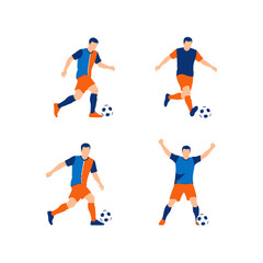 Athletic Man Performing Soccer Drills in Action