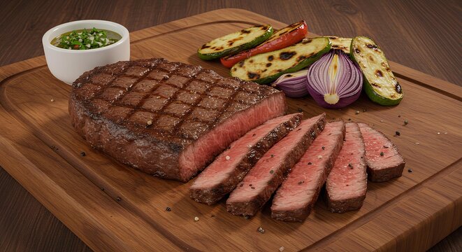 grilled beef steak