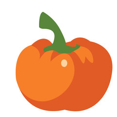 Two orange persimmons with green leaves. Perfect for fruit illustrations, healthy eating designs, or seasonal harvest graphics.