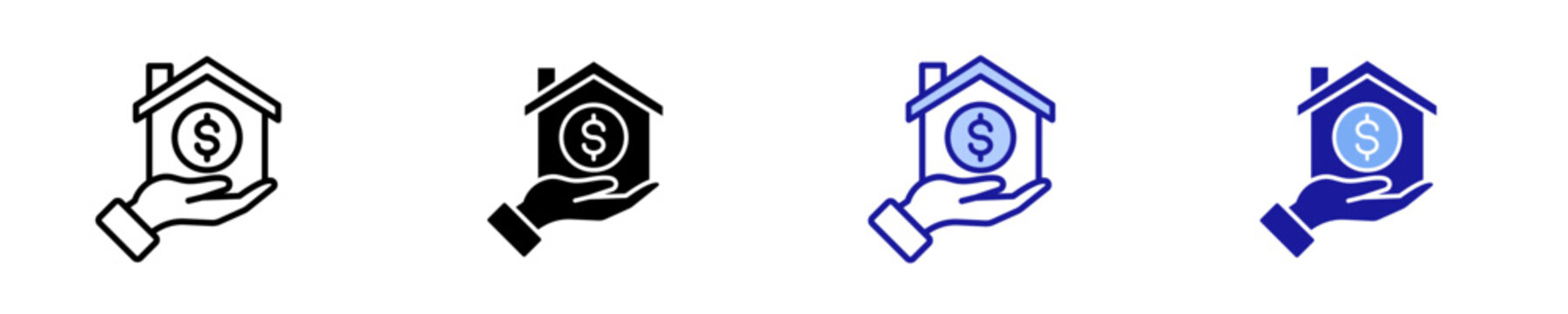 Asset  Icon Set Multiple Style Collection