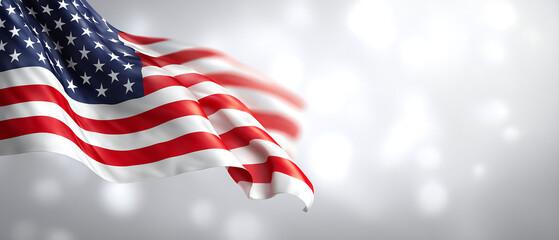 American flag waving patriotic background usa stars and stripes banner