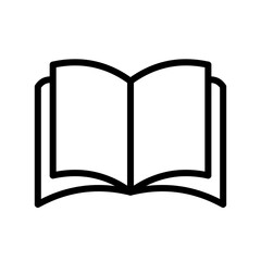 Vector Open Book Icon &ndash; Reading Literature Symbol, Library and Education Design Element for Knowledge, Study, and Publishing