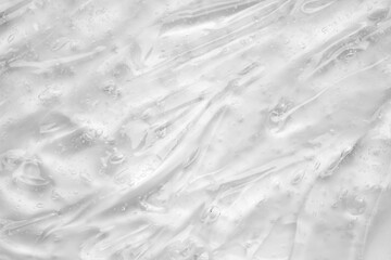 Transparent clear liquid serum gel cosmetic texture background
