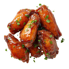 Glazed Chicken Wings with Parsley