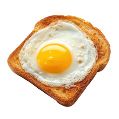 Fried Eggs and Toast, isolated
