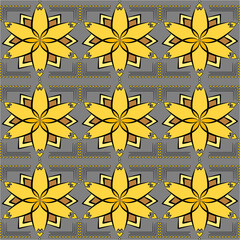 set of yellow bows background