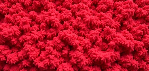 Deep coral felt, shaggy texture, abstract art background Copy space, felt background, shaggy