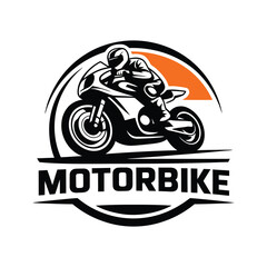 Motor Bike Logo Design vector