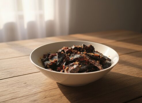 Paru Sambal Belada Spicy Beef Lung Dish