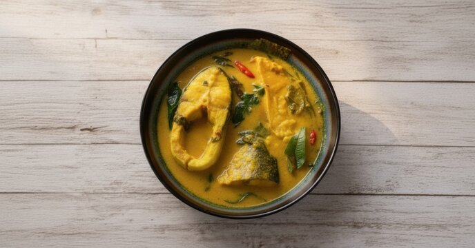 Tempoyak Ikan Patin Fermented Durian Fish Curry