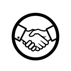 handshake vector illustration