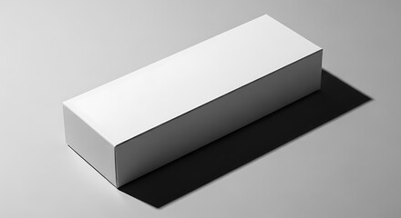 White Rectangular Prism with Shadow.