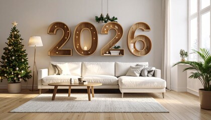2026 Happy New Year text wishing from Furniture company.