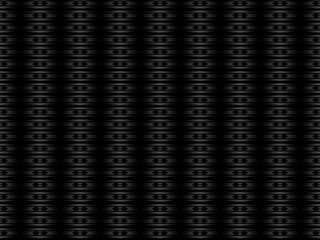 Black metal texture steel background. Perforated metal sheet.