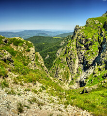 Beautiful summer landscape in the mountain